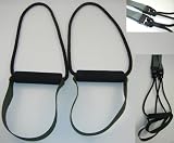 RopeInaBag 114 Cam Buckle Workout Handle Black & Olive Drab. (1-3/8" Inch Diameter Grip)