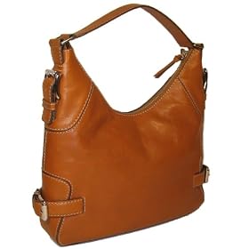 Michael Kors Brookville Large Luggage Brown Leather Hobo Handbag