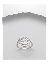 CZ Ring In 92.5 Sterling Silver