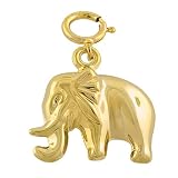 14k Yellow Gold Lucky Elephant Charm