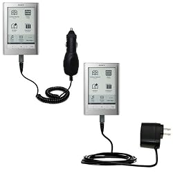 Essential Kit for the Sony PRS-600 Reader Touch Edition includes a Car and Wall Charger - uses Gomadic TipExchange Technology