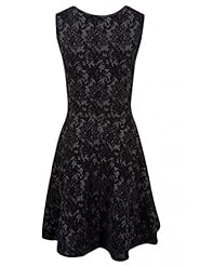 Flared-Skirt Fitted Lace Elastane/Polyester Skater Dress/Evening Dress  with a Court Train 