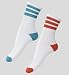 2 Pairs of Contrast Heel Toe Sports Socks