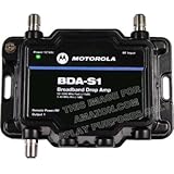 Motorola Signal Booster BDA-S1 1-Port Cable Modem TV HDTV Amplifier