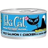 TIKI Cat Canned Food for Cats, Napili Salmon Chicken Recipe (Pack of 12 2.8 Ounce Cans)