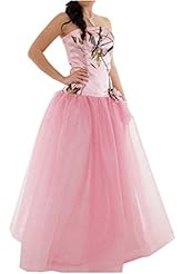 Strapless Charmeuse/Tulle  Natural   Waistline  Ball Gown  Dress