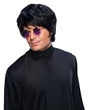 Pop Star Singer Black Adult Wig Halloween Accessory (B431)