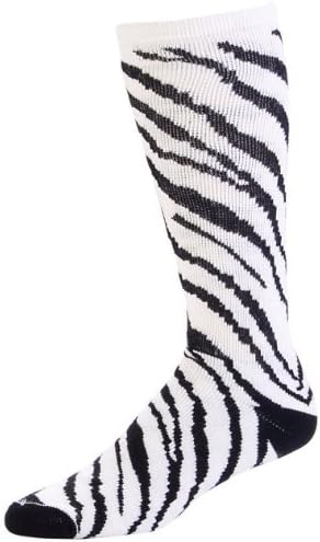 Pizzazz Performance Wear 8090AP -ZEB -L 8090AP Animal Print Knee High Sock - Zebra - Large