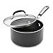Simply Calphalon Enamel 2 Quart Saucepan with Cover, Black