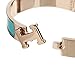 Gotomore 2015 Summer Popular Stylish Stainless Steel Anti-allergic H-shaped Buckle Bracelet Bangle - Silver + blue