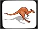 Mouse Pad with animal, kangaroo, hopping
