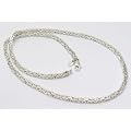 K�nigskette, vierkant 3,5mm x 3,5mm - massiv 925 Silber, L�nge w�hlbar 40-100cm