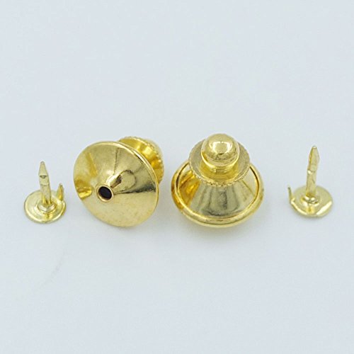 10 Pcs Locking Tie Tac Tack guard Pin Clutch Backs For Rock Biker Gold or Silver Choice