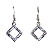 Earrings - E114 - Small Crystal Diamonds ~ Rose AB (Iridescent with Pink Undertones)