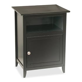Accent Night Stand, Black by Winsome Wood