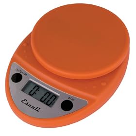 Escali Primo 11-lb. Capacity Digital Scale - Pumpkin Orange