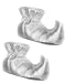 New Adult Santa's Helper Elf Costume Silver Shoe Boots