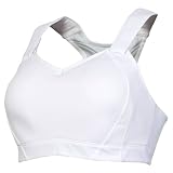 Moving Comfort Women's Juno Bra, White, 38C