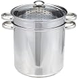 Sale Excelsteel 12 Quart 18/10 Stainless Steel 4 Piece Muti-Cookware Set With Encapsulated Base