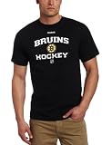 NHL Boston Bruins Authoritative Black Short Sleeve Tee (Black, Large)