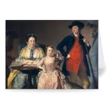 James and Mary Shuttleworth with one of.. - Greeting Card (Pack of 2) - 7x5 inch - Art247 - Standard Size - Pack Of 2