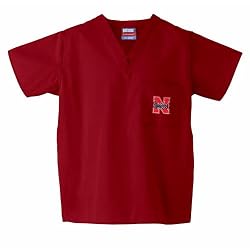 Nebraska Cornhuskers NCAA Classic Scrub 1 Pocket Top (Red)