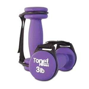 Tone Fitness Walking Dumbbells (Pair), 6-Pound