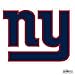 NFL Siskiyou Sports Fan Shop New York Giants Logo Magnets 8 inch sheet Team Color