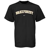 Nike Wake Forest Demon Deacons Black Classic Logo T-shirt