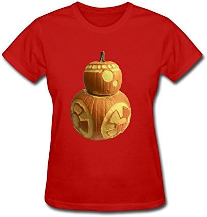 Fokiyo Custom Star Wars BB-8 Spoof T Shirt for Womens Red M