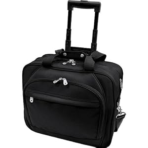 U.S. Traveler Rolling Laptop Briefcase with Laptop Sleeve