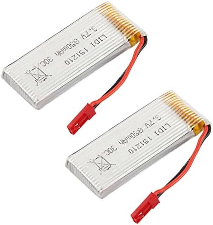 Czxin 2pcs Upgraded 3.7V 850mah Rechargeable Li-po Battery Spare Parts for SKY Hawkeye HM1315S HM1315W RC Quadcopter Drone