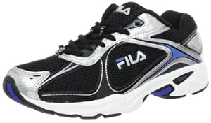 Fila Men's Trexa Lite Sneaker, Black/Metallic Silver/Campanula, 8.5 M Us