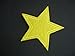 2 pieces YELLOW STAR Iron On Patch Applique Motif Fabric Children Decal 2.9 x 2.6 inches (7.3 x 6.5 cm)