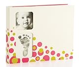 Pearhead Babyprints Bubbles Babybook, Pink