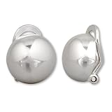 Schmuck-Pur Echt 925/- Silber Ohrclips Ohrringe 12mm "Sphere"