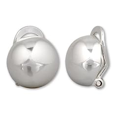 Schmuck-Pur Echt 925/- Silber Ohrclips Ohrringe 12mm "Sphere"
