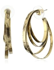 Citrine by the Stones Gold Hoop Earrings