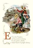 12 X 18 Stretched Canvas Poster E is for Engine