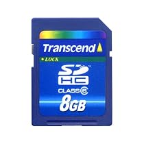 Transcend 8GB SDHC CARD (SD 2.0 SPD Class 6)