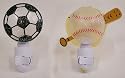 Night Light - 2 Pcs - Baseball & Soccer Set