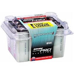 Rayovac AL9V-8 UltraPRO Alkaline 9V Batteries, 8-Pack