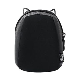 Neoprene Rugged Camera Case with Detachable Shoulder Strap and Key Ring (Black) for the Kodak Easyshare C182 12MP Digital Camera