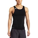adidas Men's Techfit Seamless Tank (Black, Medium)