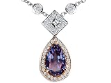 4.55 cttw 925 Sterling Silver Two Toned Pear Shaped Lab Created Alexandrite Necklace 413 ehNBFjL. SL160 4.55 cttw 925 Sterling Silver Two Toned Pear Shaped Lab Created Alexandrite Necklace