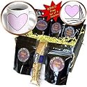 Patricia Sanders Creations - Pink I love You Heart- Romantic Art- Valentines Day - Coffee Gift Baskets - Coffee Gift Basket