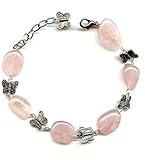 Bracelet made of Butterfly and pink quartz