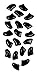 Purrdy Paws Soft Nail Caps for Dog Claws Black Large