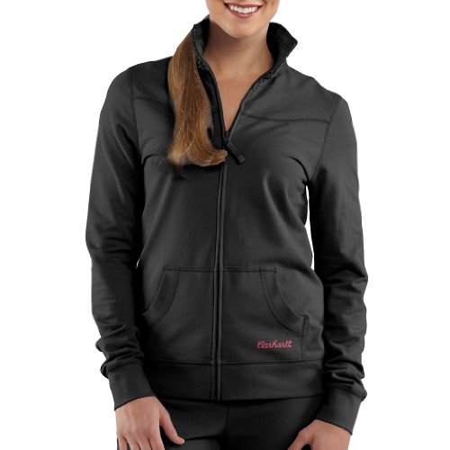 Hot Review !!! for Carhartt WK143 Women's Track Jacket Black Medium