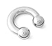 316L Surgical Steel Circular Barbell Horseshoe 4g